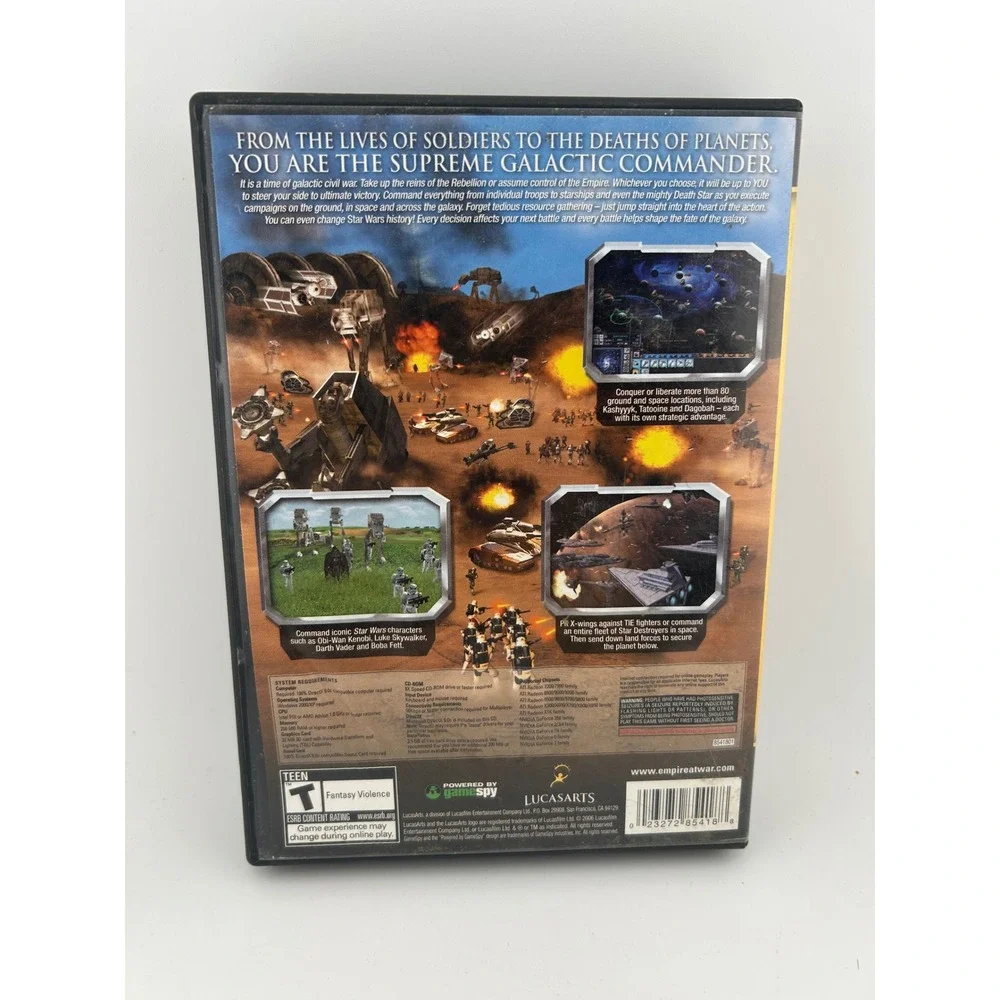 Star Wars Empire‎ at War PC CD-ROM LucasArts Strategy Game